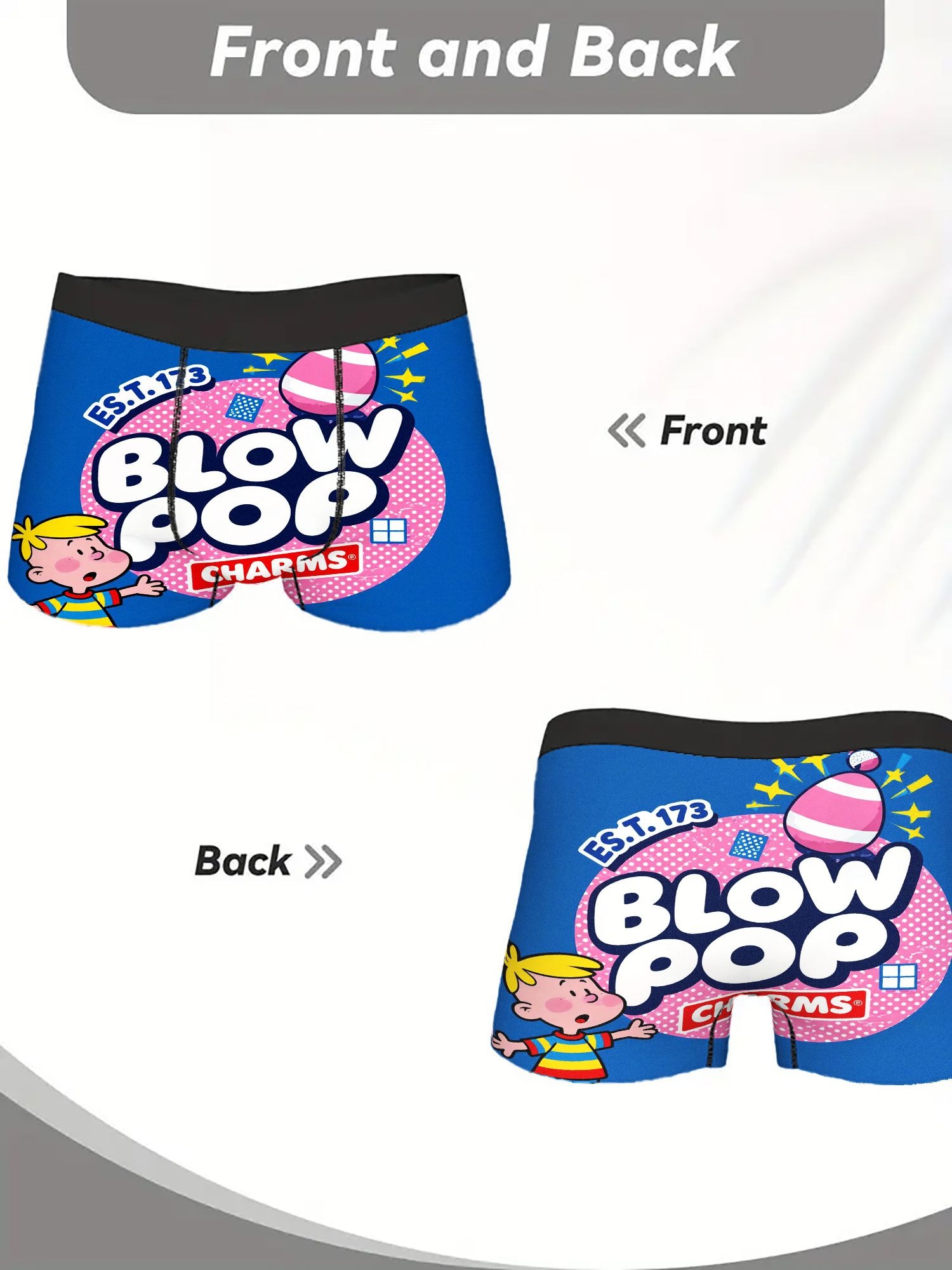 1pcTrendy Printed Men's Boxers Wholesale - Image 6